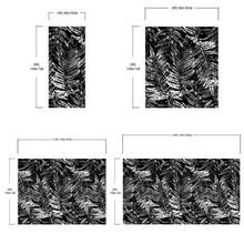 Cargar imagen en el visor de la galería, Black and White Fern Botanical Wallpaper. Peel and Stick Mural. #6579
