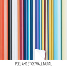 Load image into Gallery viewer, Vertical Line Color Stripes Wallpaper. Bright Rainbow Color Lines Wall Mural. #6597
