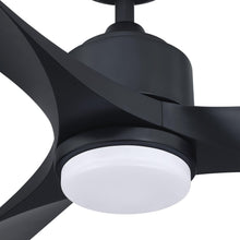 Load image into Gallery viewer, 66&quot; Misael Propeller Industrial DC Motor Downrod Mount Reversible Ceiling Fan with LED Lighting and Remote Control
