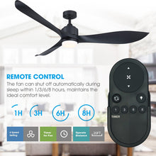 Load image into Gallery viewer, 66&quot; Misael Propeller Industrial DC Motor Downrod Mount Reversible Ceiling Fan with LED Lighting and Remote Control
