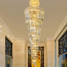 Load image into Gallery viewer, Alluring Golden Majesty Crystal Chandelier
