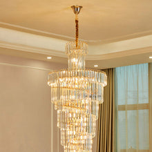 Load image into Gallery viewer, Alluring Golden Majesty Crystal Chandelier
