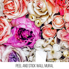 Carregar imagem no visualizador da galeria, Vibrant Floral Bliss Wallpaper Mural - Colorful Roses and Flower Arrangements #6602
