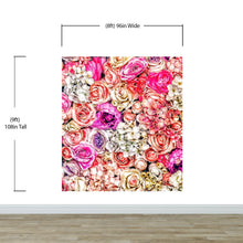 Load image into Gallery viewer, Vibrant Floral Bliss Wallpaper Mural - Colorful Roses and Flower Arrangements #6602
