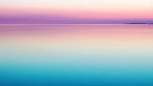 Load image into Gallery viewer, Pastel Pink Sunset Ocean Wallpaper Mural - Tropical Calm Waters. #6603
