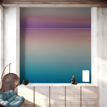 Cargar imagen en el visor de la galería, Pastel Pink Sunset Ocean Wallpaper Mural - Tropical Calm Waters. #6603
