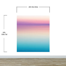 Cargar imagen en el visor de la galería, Pastel Pink Sunset Ocean Wallpaper Mural - Tropical Calm Waters. #6603
