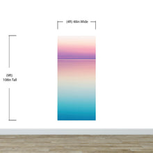 Cargar imagen en el visor de la galería, Pastel Pink Sunset Ocean Wallpaper Mural - Tropical Calm Waters. #6603
