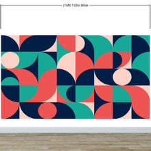 Load image into Gallery viewer, Geometric Shapes Contemporary Wall Mural. #6618
