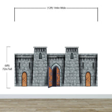 Cargar imagen en el visor de la galería, Medieval Castle Wallpaper / Peel and Stick Wall Mural. #6620
