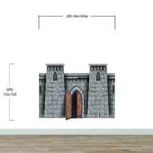 Load image into Gallery viewer, Medieval Castle Wallpaper / Peel and Stick Wall Mural. #6620
