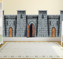 Carregar imagem no visualizador da galeria, Medieval Castle Wallpaper / Peel and Stick Wall Mural. #6620
