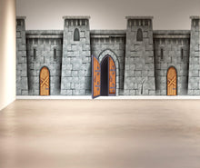 Load image into Gallery viewer, Medieval Castle Wallpaper / Peel and Stick Wall Mural. #6620
