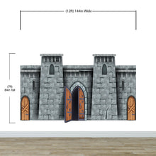 Load image into Gallery viewer, Medieval Castle Wallpaper / Peel and Stick Wall Mural. #6620
