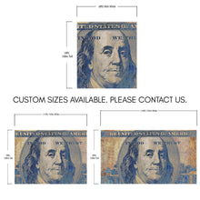 Carregar imagem no visualizador da galeria, Colorful Money Wallpaper. Benjamin Franklin 100 Dollar Bill Wall Mural. #6642
