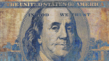 Cargar imagen en el visor de la galería, Colorful Money Wallpaper. Benjamin Franklin 100 Dollar Bill Wall Mural. #6642
