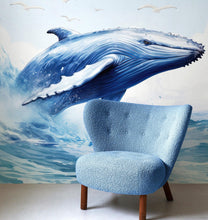 Carregar imagem no visualizador da galeria, Humpback Whale Wallpaper. Marine Life Wall Art. #6651
