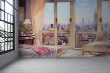 Carregar imagem no visualizador da galeria, New York City Penthouse View Wallpaper Mural. #6660
