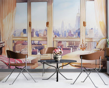 Load image into Gallery viewer, New York City Penthouse View Wallpaper Mural. #6660
