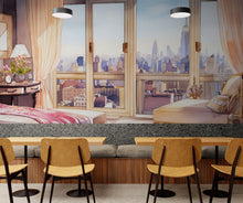 Cargar imagen en el visor de la galería, New York City Penthouse View Wallpaper Mural. #6660
