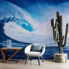 Load image into Gallery viewer, Big Wave Wallpaper. Surf Ocean Wave Wall Mural. #6670
