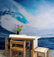 Load image into Gallery viewer, Big Wave Wallpaper. Surf Ocean Wave Wall Mural. #6670
