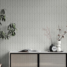 Cargar imagen en el visor de la galería, Modern Lines Wallpaper. Geometric Shape Motif Pattern. #6674
