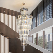 Load image into Gallery viewer, Luxurious Smoky Elegance Crystal Chandelier
