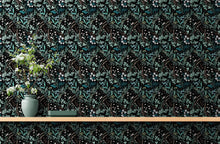 Cargar imagen en el visor de la galería, Green Fern Floral Botanical Pattern Wallpaper. #6685
