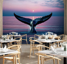 Carregar imagem no visualizador da galeria, Whale Tail Wall Mural. Ocean Wallpaper. #6688
