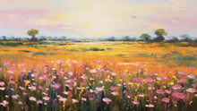 Load image into Gallery viewer, Colorful Yellow Flower Field Painting Wallpaper Mural. #6692
