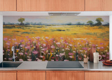 Carregar imagem no visualizador da galeria, Colorful Yellow Flower Field Painting Wallpaper Mural. #6692
