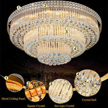 Cargar imagen en el visor de la galería, Multi Tier Contemporary Crystal LED Chandelier
