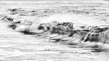 Carregar imagem no visualizador da galeria, Ocean Wave Wallpaper. Black and White Surf Theme Wall Mural. #6709
