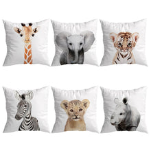 Load image into Gallery viewer, Safari Baby Animals Cushion Covers
