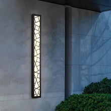 Carregar imagem no visualizador da galeria, MIRODEMI® Black Creative Design Outdoor Waterproof Aluminum LED Tall Wall Lamp For Villa
