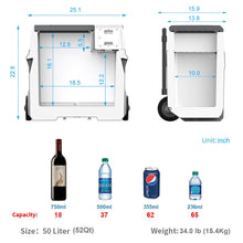 Load image into Gallery viewer, ACOPOWER LionCooler X50A Combo, Portable Solar Freezer (52 Quart Capacity) &amp; Extra Backup 173Wh Battery
