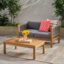 Carregar imagem no visualizador da galeria, LAUREL Outdoor 4 Seater Chat Set_LOVESEAT &amp; COFFEE TABLE &amp; CLUB CHAIR
