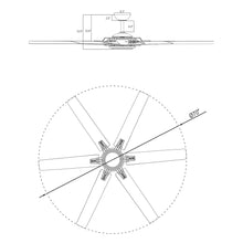 Load image into Gallery viewer, 70&quot; Madhya Industrial Ceiling Fan with Remote Control
