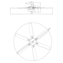 Carregar imagem no visualizador da galeria, 70&quot; Modern Brushed Nickel DC Motor Downrod Mount Ceiling Fan with Lighting and Remote Control
