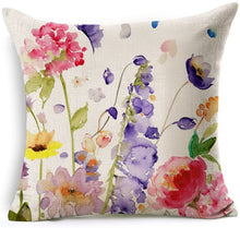 Load image into Gallery viewer, Iridescent Flowers Cushion Cover
