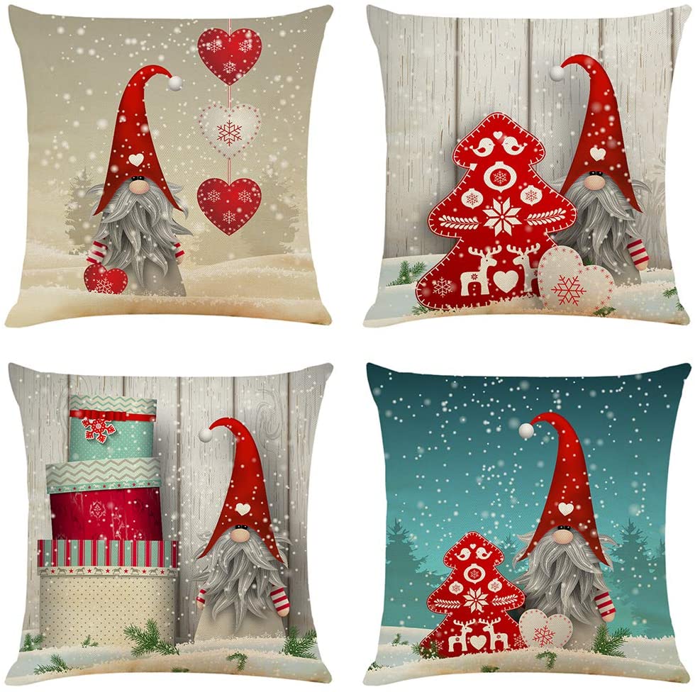 Frosty Gnomes Cushion Cover