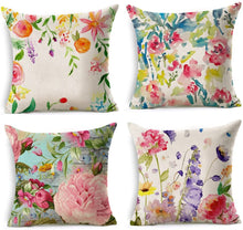 Load image into Gallery viewer, Iridescent Flowers Cushion Cover
