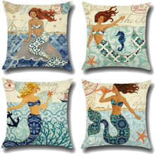 Load image into Gallery viewer, Mermaid Cushion Covers
