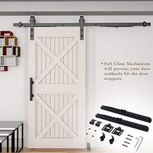 Cargar imagen en el visor de la galería, Barn Door Soft Close Kit in Black
