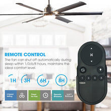 Load image into Gallery viewer, 72&quot; Bankston Modern DC Motor Downrod Mount Reversible Ceiling Fan with Lighting and Remote Control
