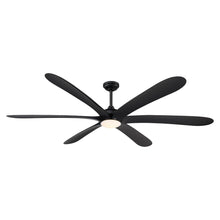 Load image into Gallery viewer, 72&quot; Jaydn Farmhouse Satin Nickel DC Motor Downrod Mount Reversible Ceiling Fan with Lighting and Remote Control
