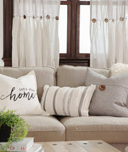 Carregar imagem no visualizador da galeria, Linen Texture Woven Button Decorative Pillow Cover
