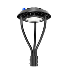 Load image into Gallery viewer, 150W LED Post Top Light with Photocell - Ultra Bright 22,645 Lumens, 5000K Daylight, 400W Equivalent, IP65 Waterproof Outdoor Area Light
