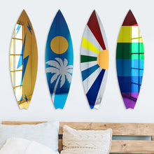 Load image into Gallery viewer, Surfboard Mirror Wall Decor
